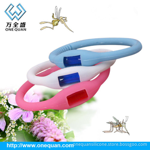 Eco-friendly Natural Fashion anti-mosquito silicone baby wristbands